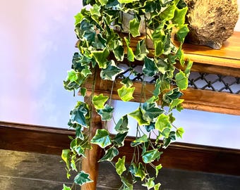 Artificial Variegated Trailing Ivy - 100cm - With Or Without Pot