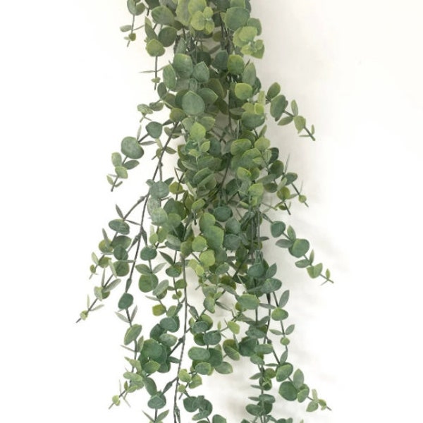 Eucalyptus gunni artificiel - 95 cm - Vert pâle avec ou sans pot
