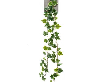 Artificial Variegated Ivy Garland in Green / White, 180cm