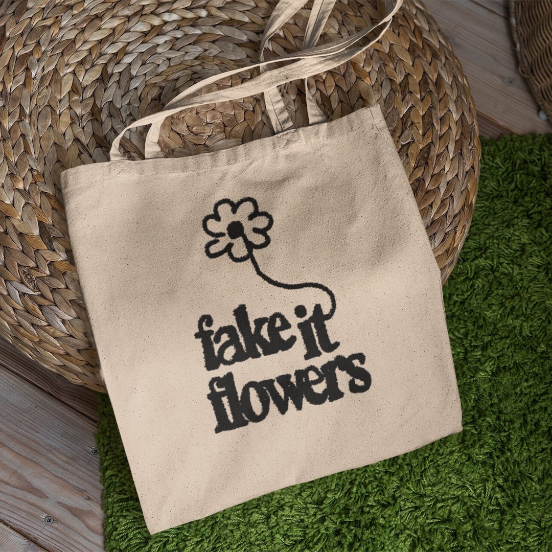 Beatopia Beabadoobee Canvas Tote Bag Fake It Flowers Etsy