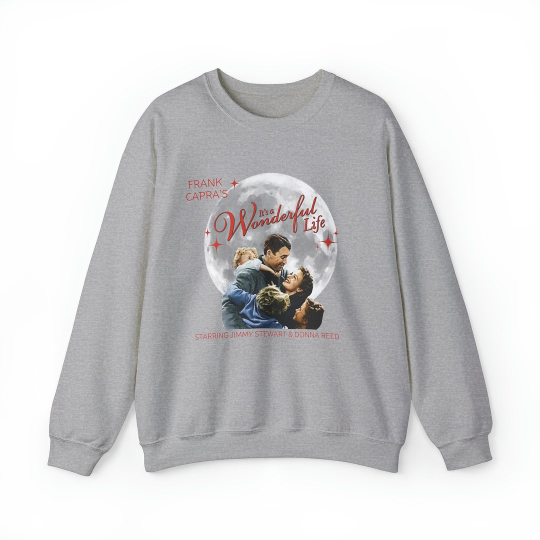 Its a Wonderful Life Jimmy Stewart Donna Reed Christmas Sweatshirt ...