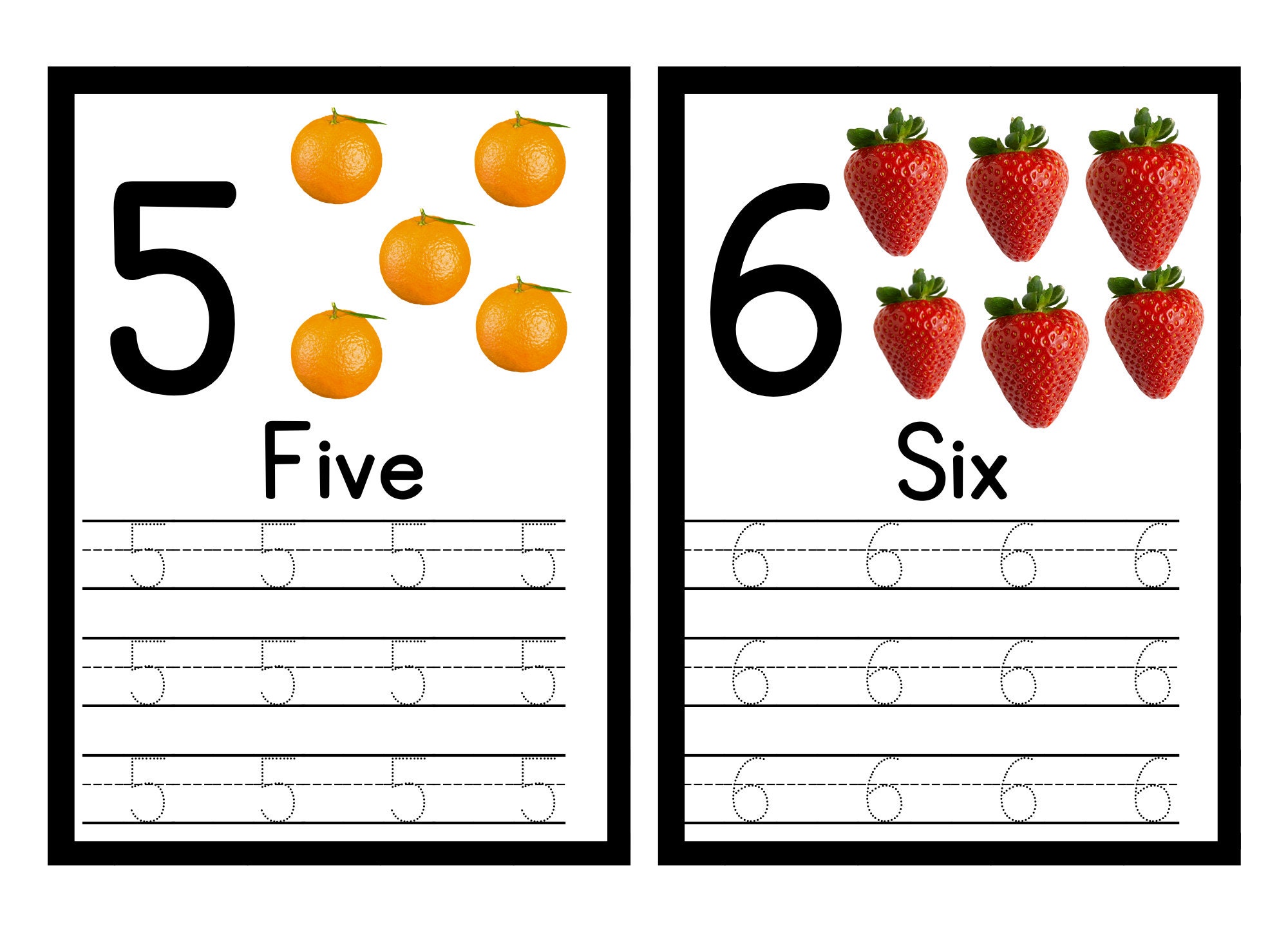 1-10 Counting and Writing Practice Work Sheets, Toddler Learning, Prek ...