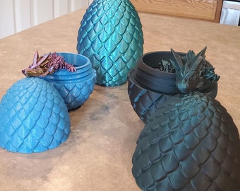 Dragon scale egg and dragon-3d printed Dragon and egg-Articulated  Dragon with egg-3D Printed Sensory Stress Fidget-Fidget-dragon fidget