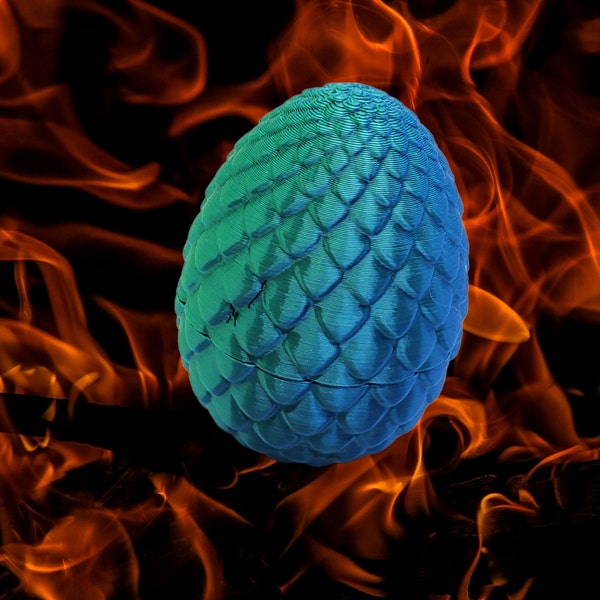 Mysterious Dragon Eggs- 3d printed- The perfect Easter gift. Great gift for the Fantasy lover in all of us. Dragon scale egg