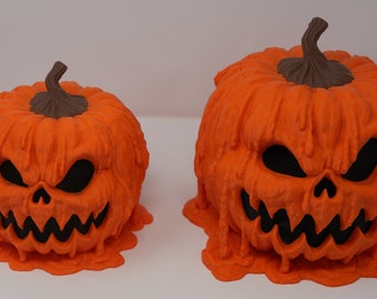 3D Printed Melting Pumpkin - Whimsical Candy Dish, Halloween Party Decor, Fun Housewarming Gift or Fall Decoratio