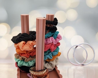Scrunchies Holder, 3d Printed, Scrunchies Storage, bathroom decor, hai ties holder, hair ties storage, bathroom organizer, Scrunchie Stand