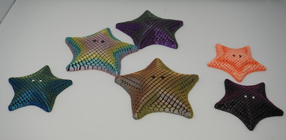 3D Printed Sea Star Fidget Toy, Flexible Coastal Decor