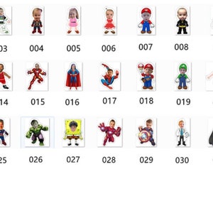 Personalized 3D Bobble head superhero pillow, mermaid, fathers day, mothers day image 7