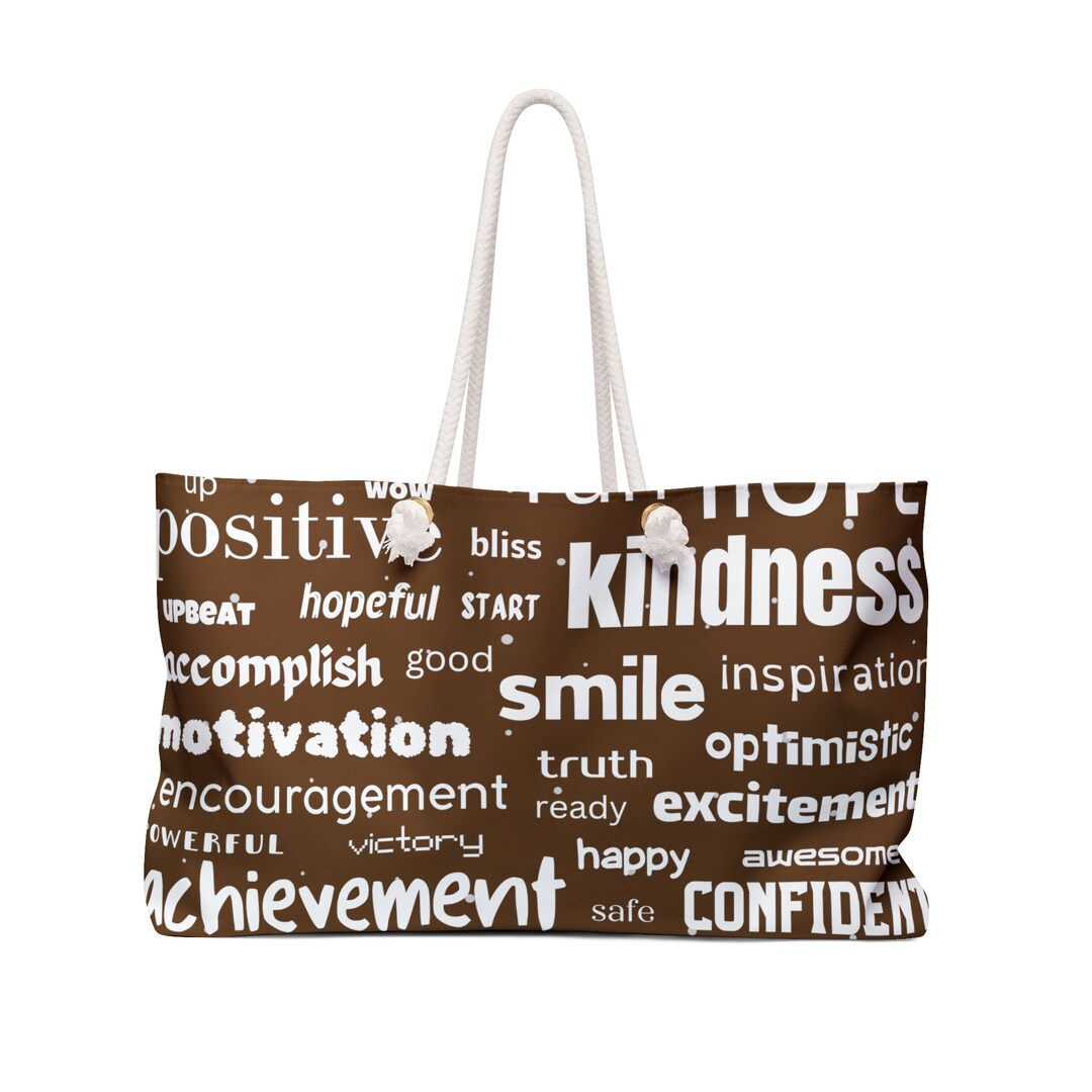 Positive Message Bag Gift Idea for Her Positive Words Bag Etsy