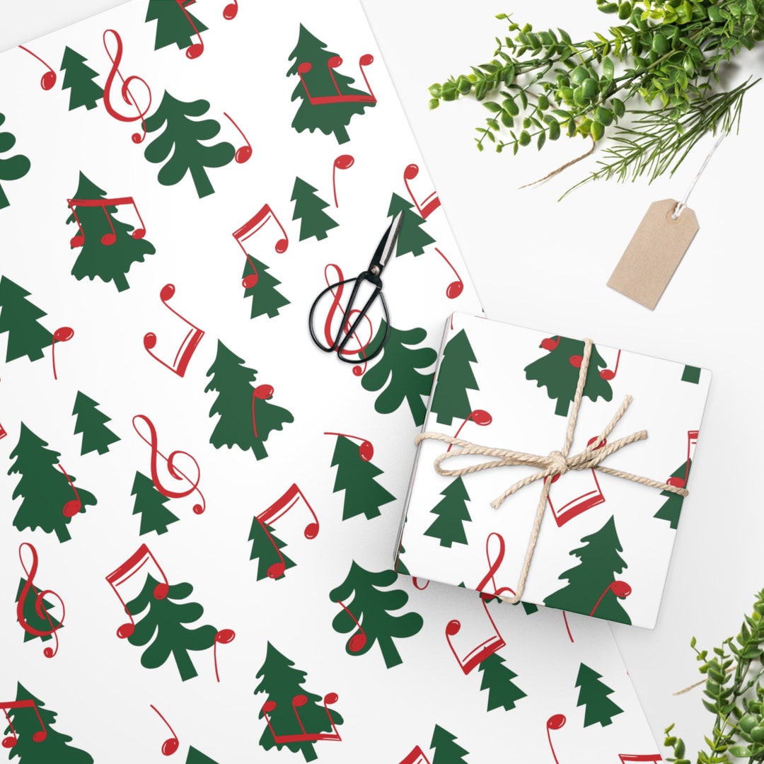 Christmas Music Wrapping Paper 