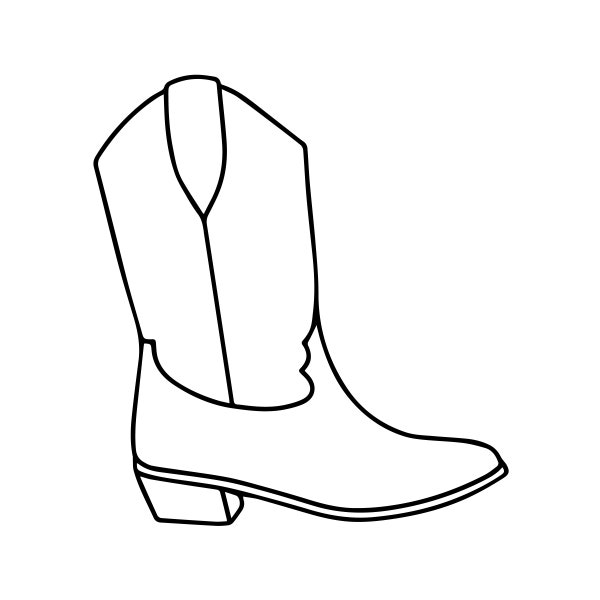 Diseño de botas de vaquero - Descarga digital SVG & PNG Archivo