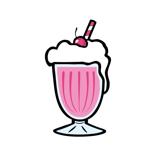 Milkshake Design - Digital Download SVG & PNG File