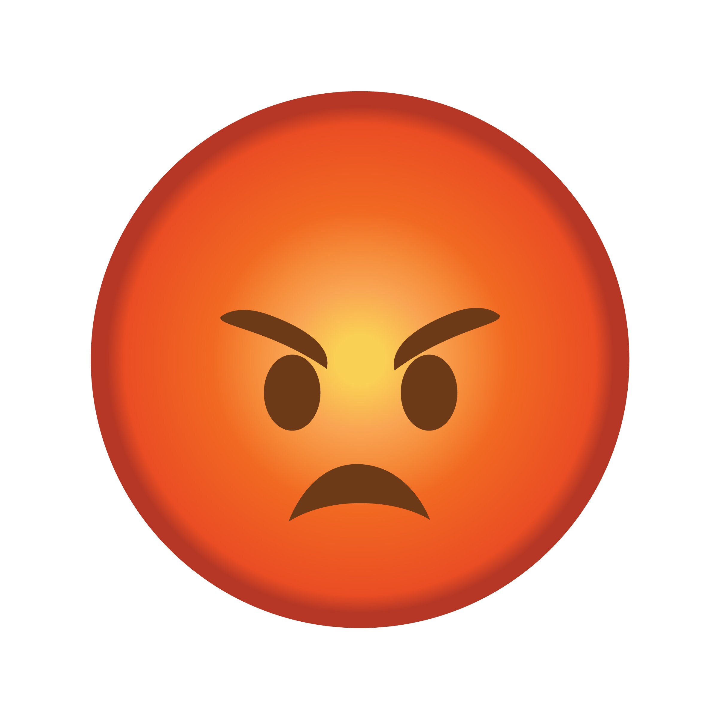 Simple Upset Emoticon Face PNG & SVG Design For T-Shirts