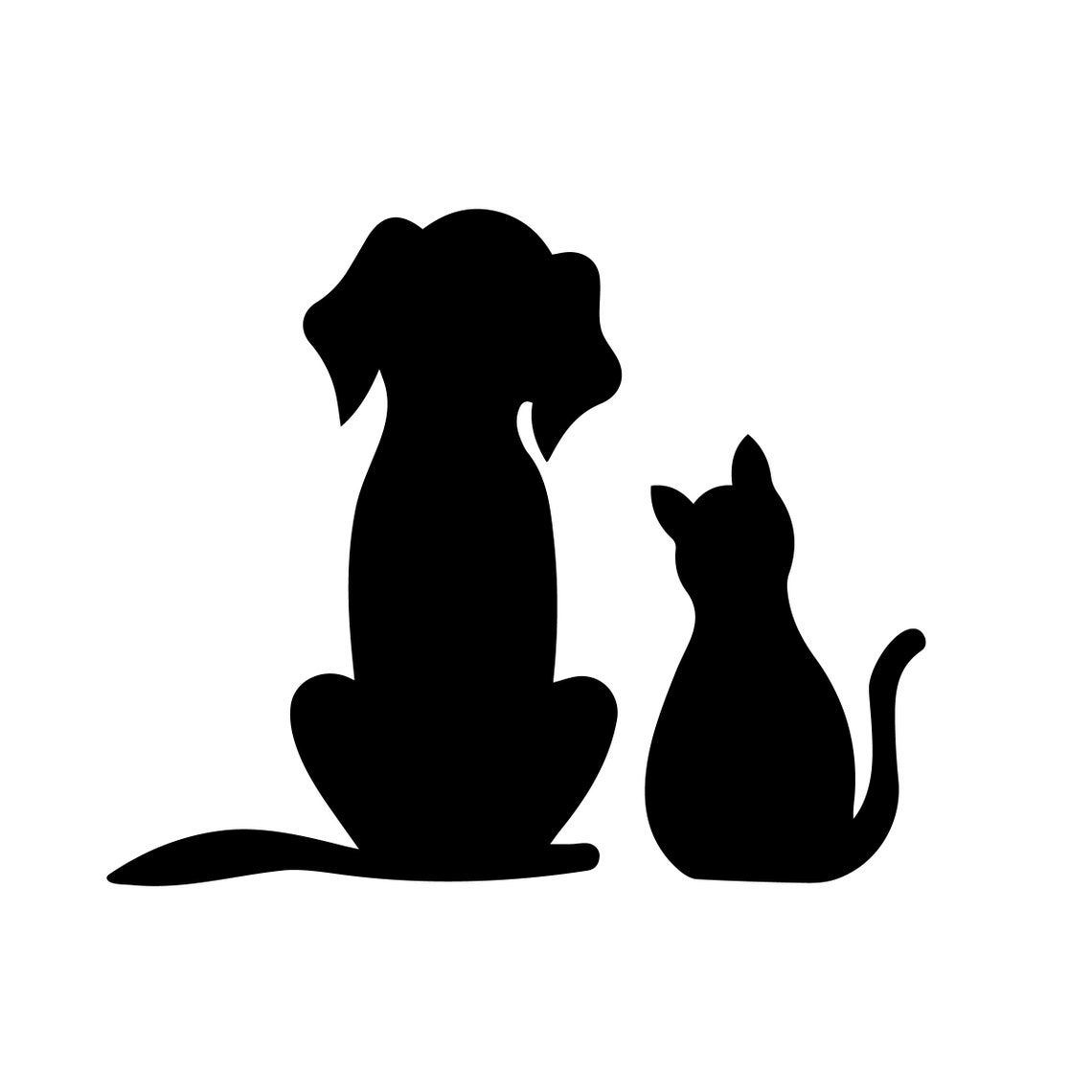 Dog and Cat Design Digital Download SVG & PNG File Etsy