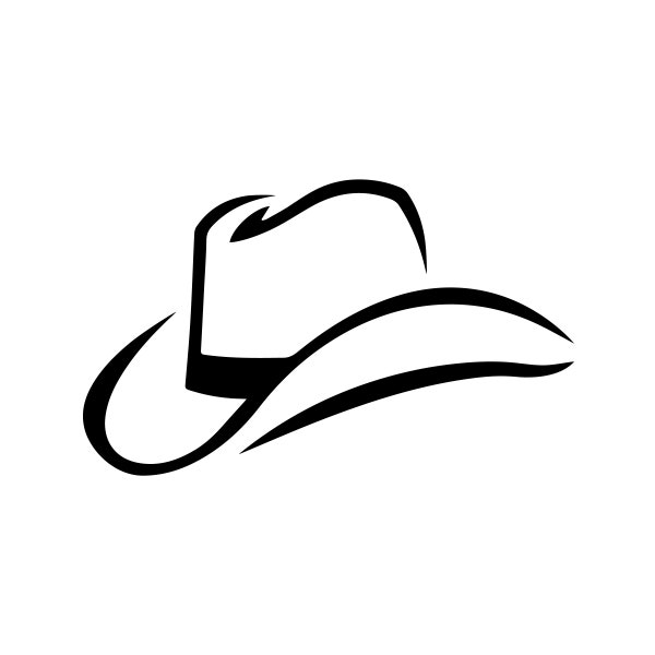 Cowboy Hat Design - Téléchargement numérique SVG & PNG Fichier