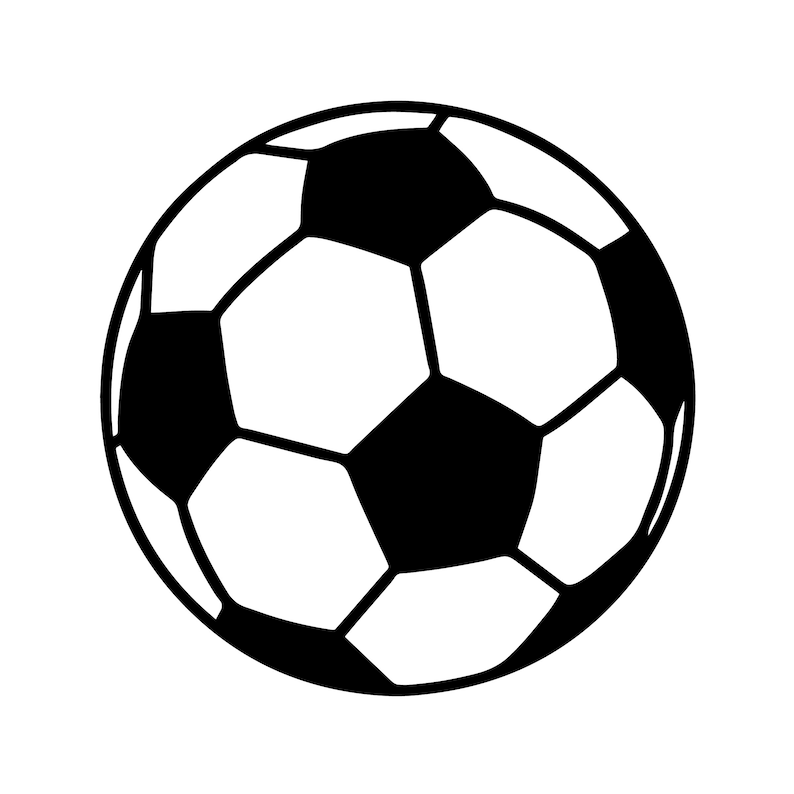 Soccer Ball Design Digital Download SVG & PNG File Etsy