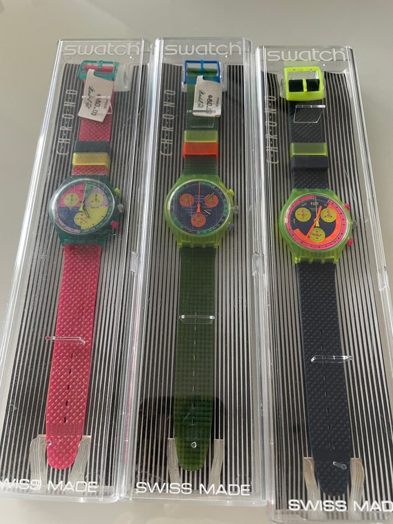 Swatch Chrono Vintage 1991 Unworn Etsy Australia