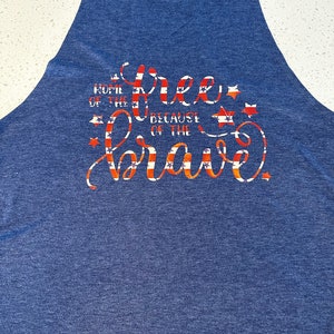 Workout tank top “Home of the Free…”