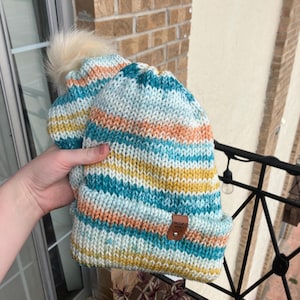 Handgemachte Strickmütze