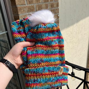 Handgemachte Strickmütze
