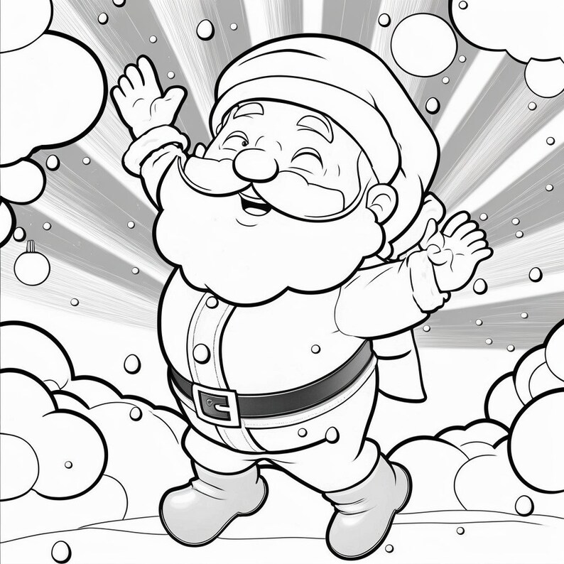 25 Printable Drawings of Magical Christmas Scenes for Kids Perfect for ...