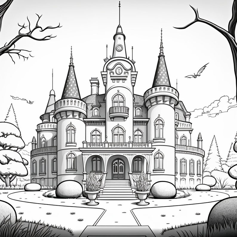 25 Printable Coloring Pages of Palaces From Medieval Castles to Royal ...