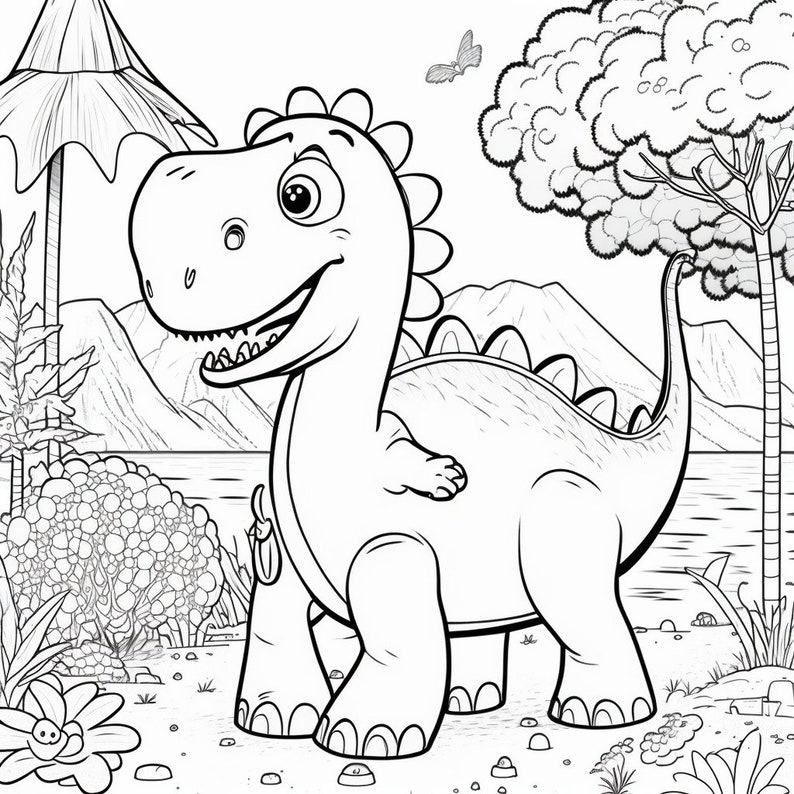 25 Printable Dinosaur Coloring Pages for Kids Explore the World of