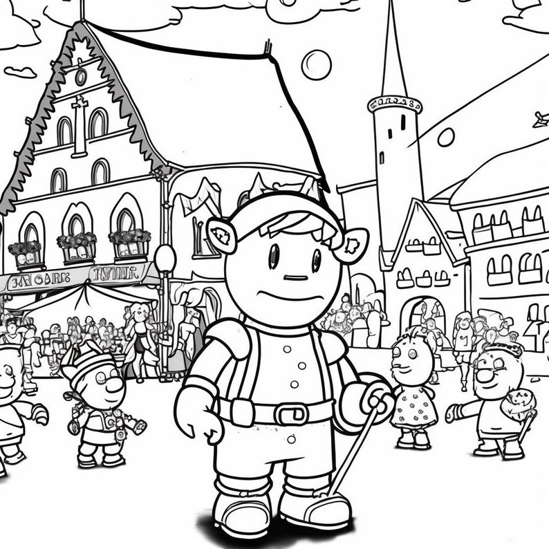 25 Printable Coloring Pages for Oktoberfest Beer, Pretzels, and More Etsy