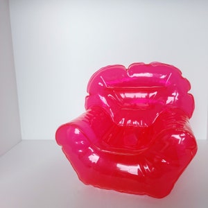 Pink inflatable chair 90s top