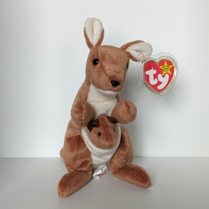Vintage &quot;Pouch&quot; the kangaroo TY Beanie Babies 1996