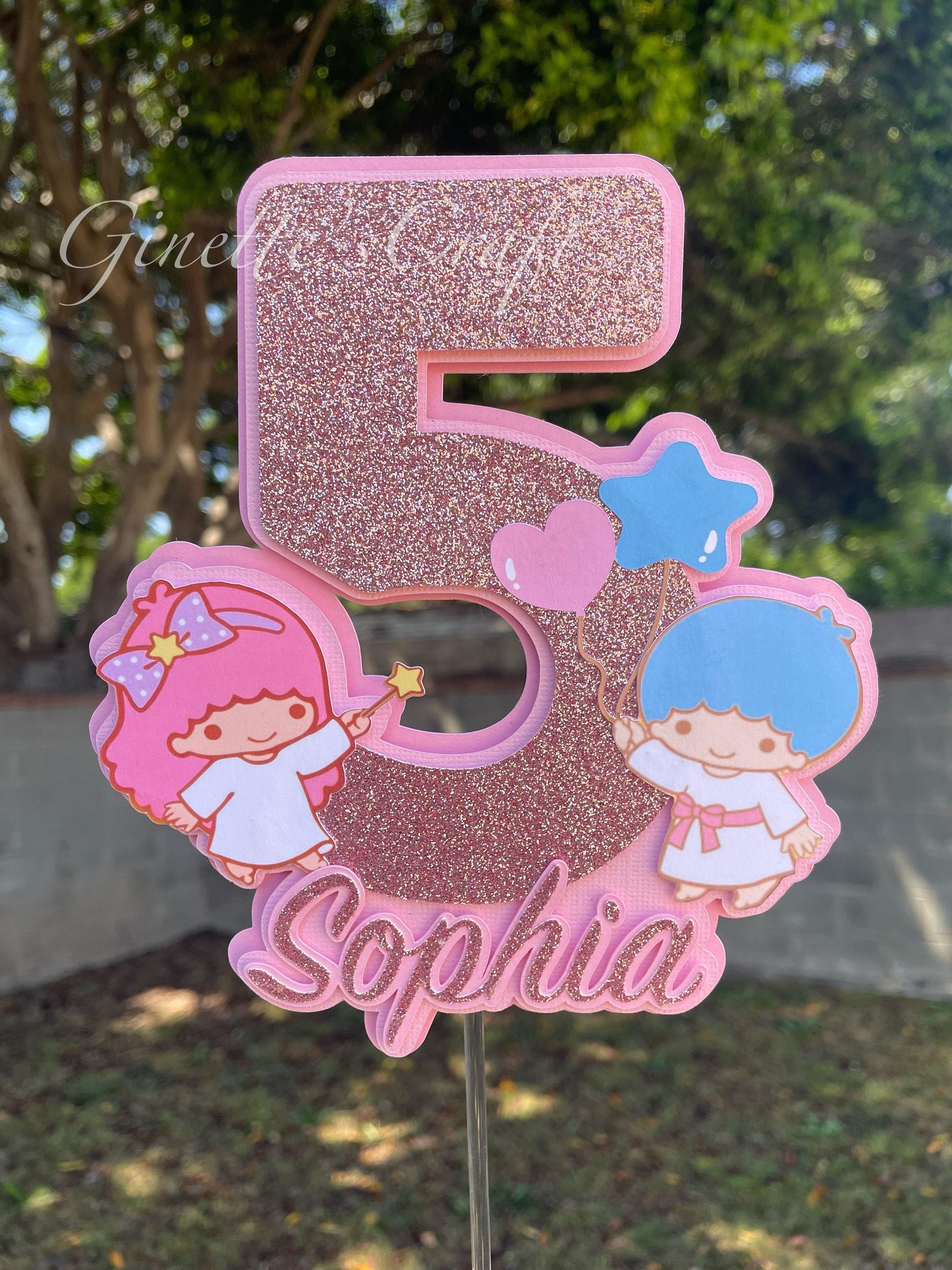 Little Twin Stars Cake Topper Kawaii Sanrio Decoration Hello Kitty