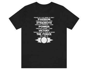 The Sith Code Unisex Jersey Short Sleeve Star Wars Sith Tee