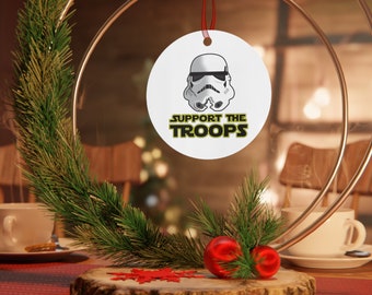 Support the Troops- Imperial Stormtrooper Metal Ornaments