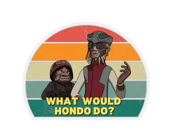 What Would Hondo Do? Kiss-Cut Star Wars Stickers Feat. Hondo Ohnaka