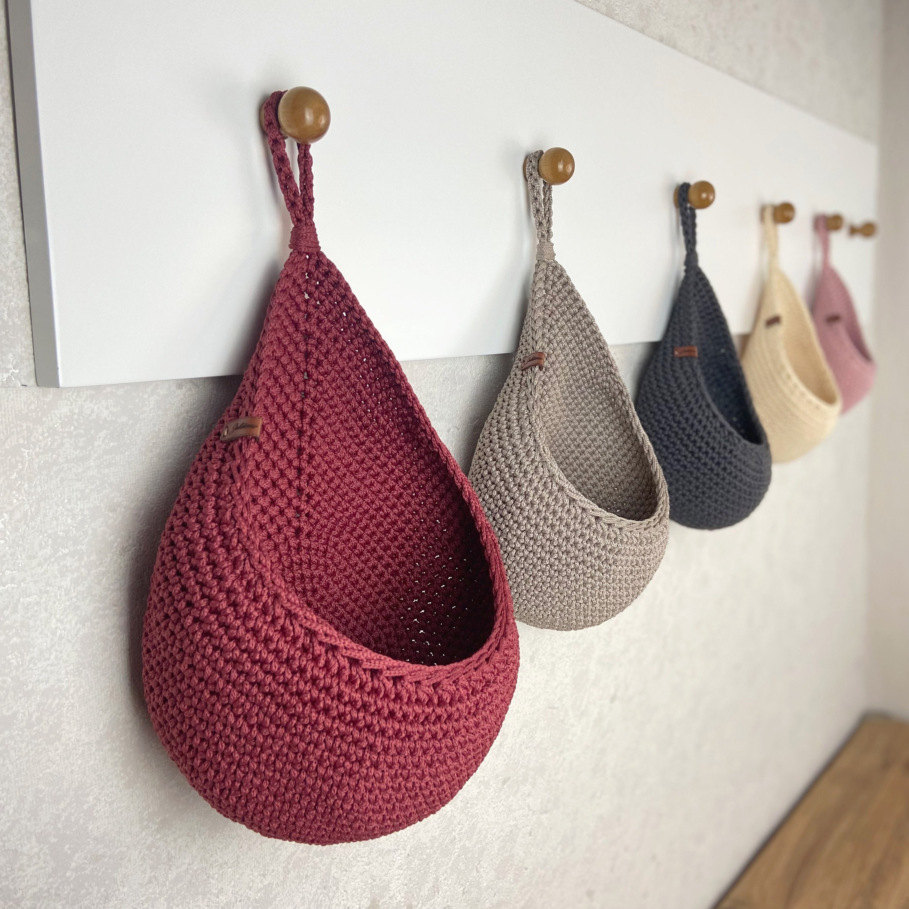 Wall Hanging Basket Storage Hanging Basket Bathroom Hanging Etsy