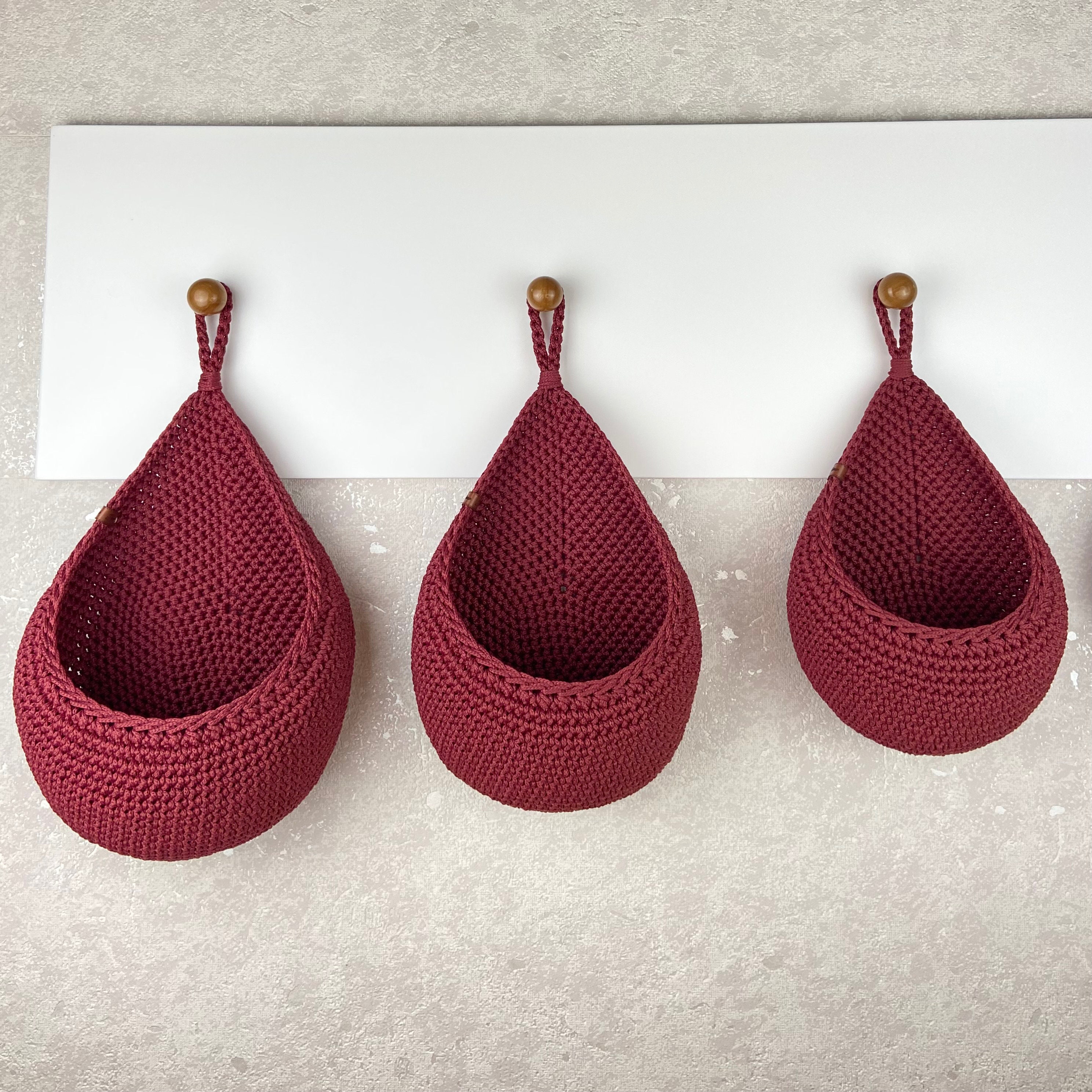 Wall Hanging Basket Storage Hanging Basket Bathroom Hanging Etsy