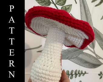 Crochet Mushroom Pattern | Handmade Plush Toadstool (Digital Pattern)