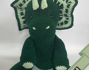 Crochet Dilophosaurus PATTERN | Danny the Dilo Plush (Digital Product)