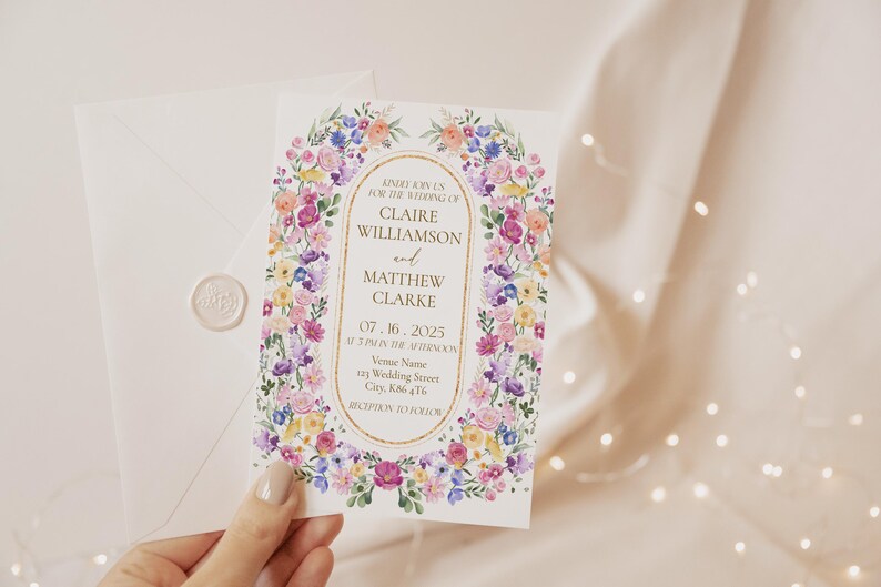 wild flower wedding theme