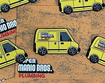 Super Mario Bros. Movie Plumbing Van Enamel Pin