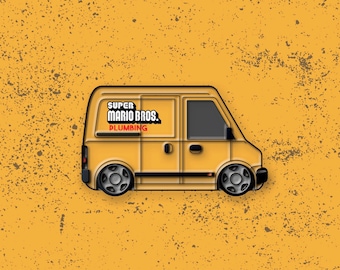 The Super Mario Bros. Movie - Plumbing Van Enamel Pin