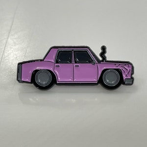 The Simpsons Homers Pink Sedan Enamel Pin image 5