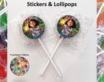 8+ Encanto Lollipops - Encanto Favors - Lollipops Favors - Encanto Candy Bags - Encanto Party Favors