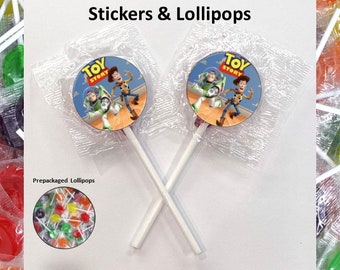 8+ Toy Story Lollipops - Toy Story Party Favors - Lollipops Favors - Toy Story Candy Bags - Toy Story Favors