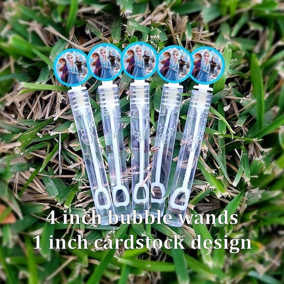 5 Frozen Bubble Wands - Frozen Favors - Bubbles Favors - Frozen Candy Bags - Frozen Party Favors - Mini Bubbles - ALL