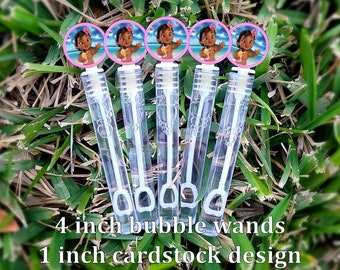 8+ Moana Bubble Wands - Moana Favors - Bubbles Favors - Moana Candy Bags - Moana Party Favors - Mini Bubbles