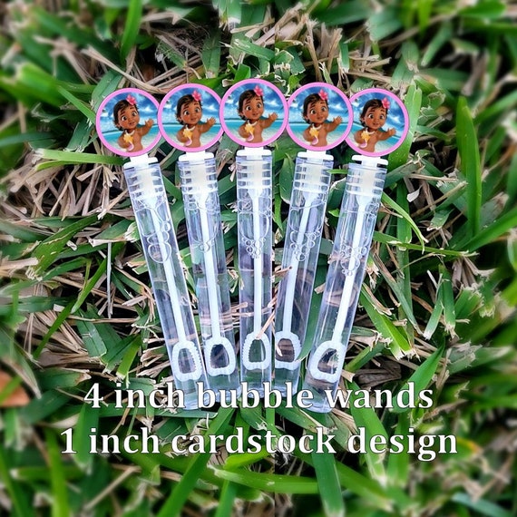 8+ Moana Bubble Wands - Moana Favors - Bubbles Favors - Moana Candy Bags - Moana Party Favors - Mini Bubbles