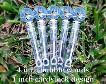 5 Olaf Frozen Bubble Wands - Olaf Frozen Favors - Bubbles Favors - Frozen Candy Bags - Frozen Party Favors - Mini Bubbles
