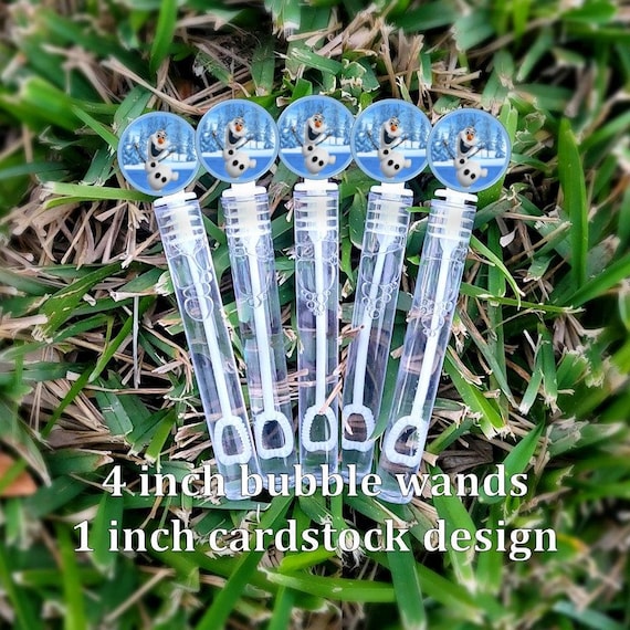 5 Olaf Frozen Bubble Wands - Olaf Frozen Favors - Bubbles Favors - Frozen Candy Bags - Frozen Party Favors - Mini Bubbles
