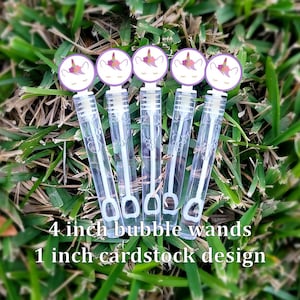 8+ Unicorn Bubble Wands - Unicorn Party Favors - Bubbles Favors - Unicorn Candy Bags - Unicorn Favors - Mini Bubbles